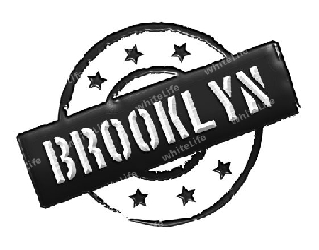 Sign, symbol, stamp or icon for your presentation, for websites and many more named BROOKLYN 