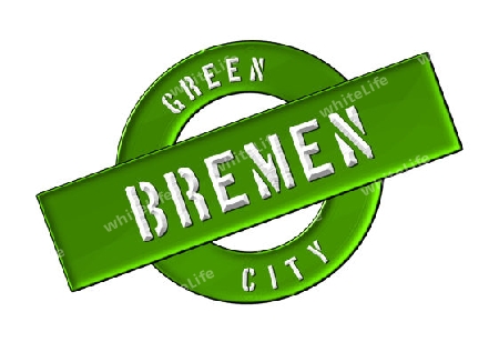 GREEN CITY BREMEN - Zeichen, Symbol, Banner fuer Prospekte, Flyer, Internet, ...