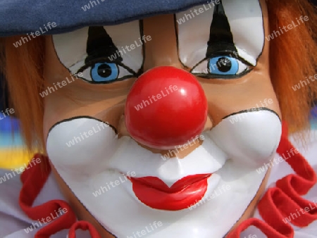 Detail einer Clownpuppe