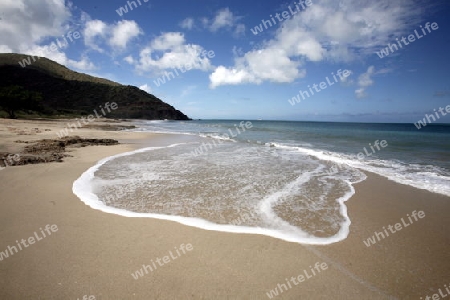 Suedamerika, Karibik, Venezuela, Isla Margarita, Pedro Gonzalez, Playa Pedro Gonzalez, Beach, Strand, Bucht, Fischerdorf, Ferien, Traumstrand, Idylle, Landschaft, Meer, Sandstrand, 