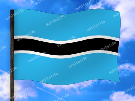 Fahne Botswana