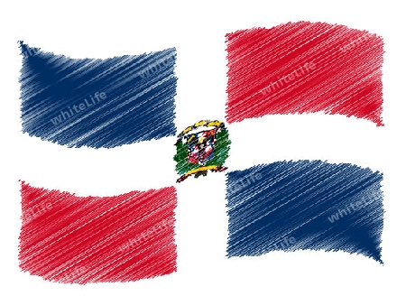 Dominican Republic - The beloved country as a symbolic representation as heart - Das geliebte Land als symbolische Darstellung als Herz