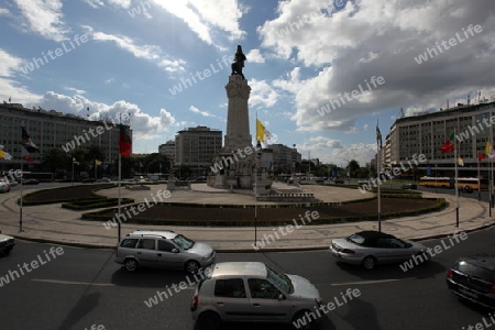 Europa, Westeuropa, EU, Euro, Portugal, Lissabon, Innenstadt, Parca Marques de Pompal, Kreisel, Park,   (Urs Flueeler) 