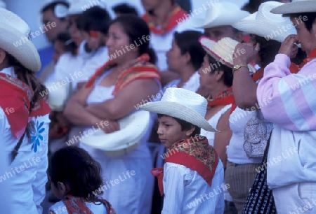 Mexican people at the church in the town of Esquipulas in Guatemala in central America.   