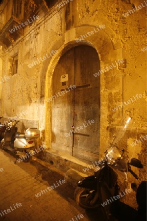 the old Town of Siracusa in Sicily in south Italy in Europe.