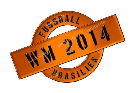 Illustration of the World Cup 2014 in Brazil as Banner for your presentation, website, inviting...