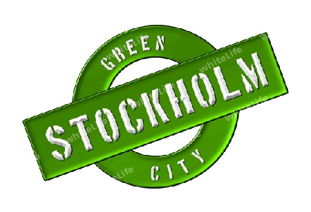 GREEN CITY STOCKHOLM - Zeichen, Symbol, Banner fuer Prospekte, Flyer, Internet, ...