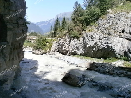 Schlucht in den Alpen