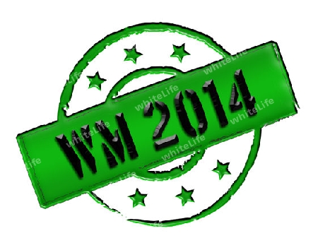 Sign, symbol, stamp or icon for your presentation, for websites and many more named WM 2014