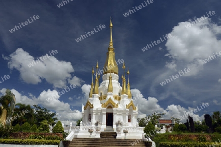 Der Tempel Wat Tham Khu Ha Sawan in Khong Jiam am Mekong River in der naehe des Pha Taem Nationalpark in der Umgebung von Ubon Ratchathani im nordosten von Thailand in Suedostasien.