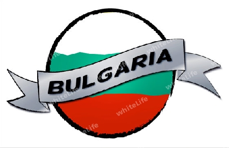 Bulgaria - your country shown as illustrated banner for your presentation or as button...