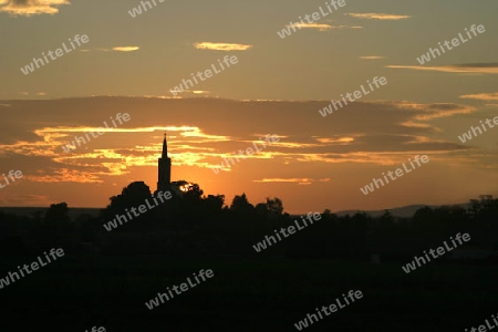 silhouette der Kirche