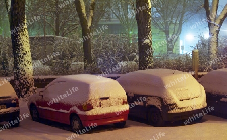 Autos im Schnee