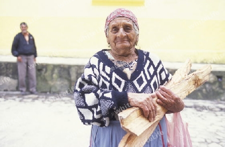 a women at the Village of Gracias in Honduras in Central America,