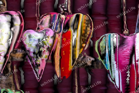 Colorful Ceramic Heart