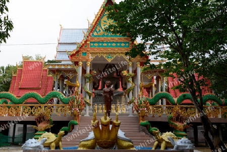 a Temple in city centre of Amnath Charoen north of the City of Ubo Ratchathani in the east  of Thailand. 