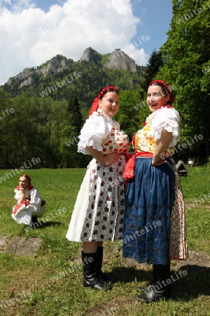 Europa, Osteuropa, Slowakei, Polen, Grenze, Cerveny Klastor, Folklore, Festival, Fest, Tranchtenfest, Tracht, Kultur, Sommer, 