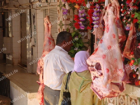 Fleischmarkt in Marokko