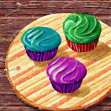 bunte Muffins