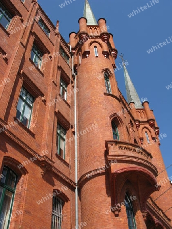 Das rote Rathaus in Stettin