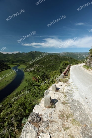 Europa, Osteuropa, Balkan. Montenegro, Skadar, See, Landschaft, Rijeka Crnojevica, Natur,