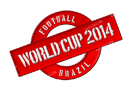 Illustration of the World Cup 2014 in Brazil as Banner for your presentation, website, inviting...