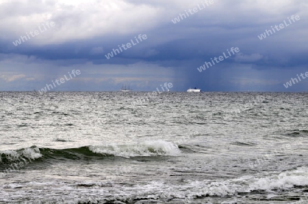 Ostseeausblick bei schlechtem Wetter