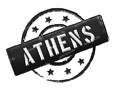 Sign and stamp for your presentation, for websites and many more named Athens