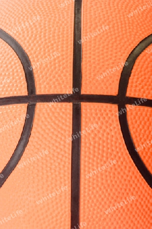 Detail eines Basketballs als Hintergrund