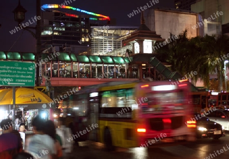 Die Innenstadt rund um den Siam Square Stadtteil im Zentrum der Hauptstadt Bangkok in Thailand. 