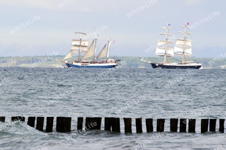 Ostseeausblick auf Segelboote